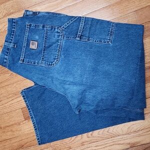 Carhartt Loose Fit Utility Work Jeans Worn Grunge